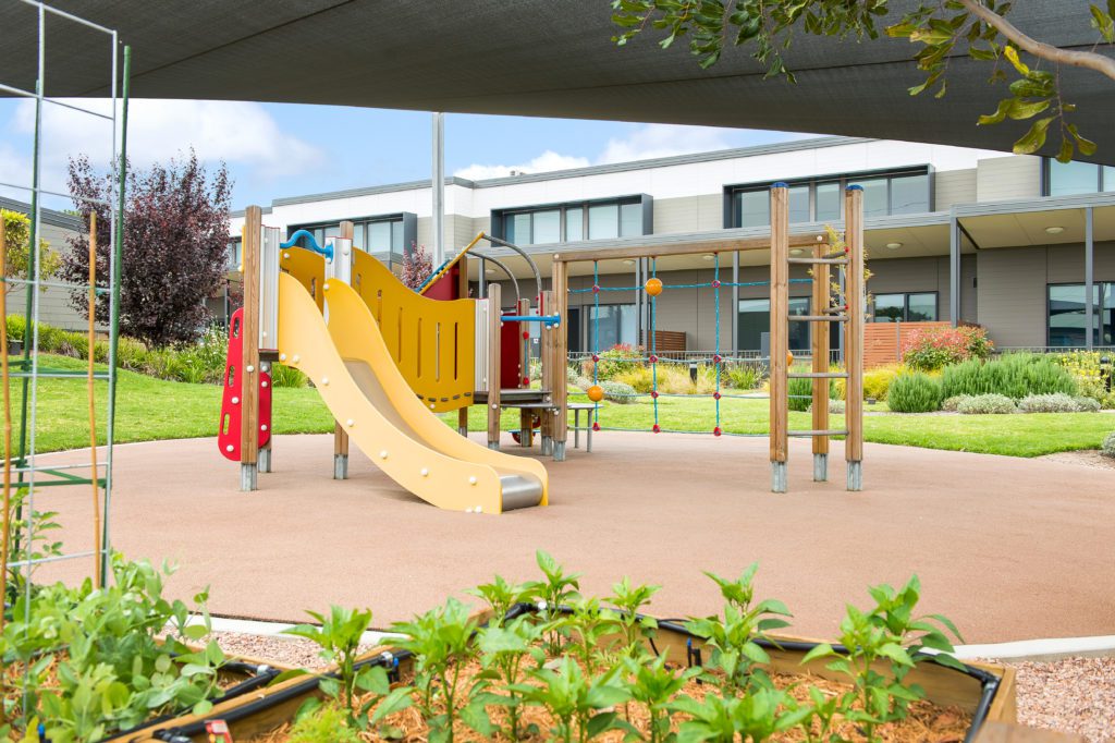 A children's playground at Bridgestone Australia Adelaide Village