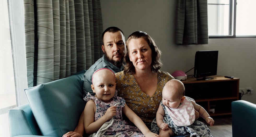 Baczynski Family at a Leukaemia Foundation accommodation unit