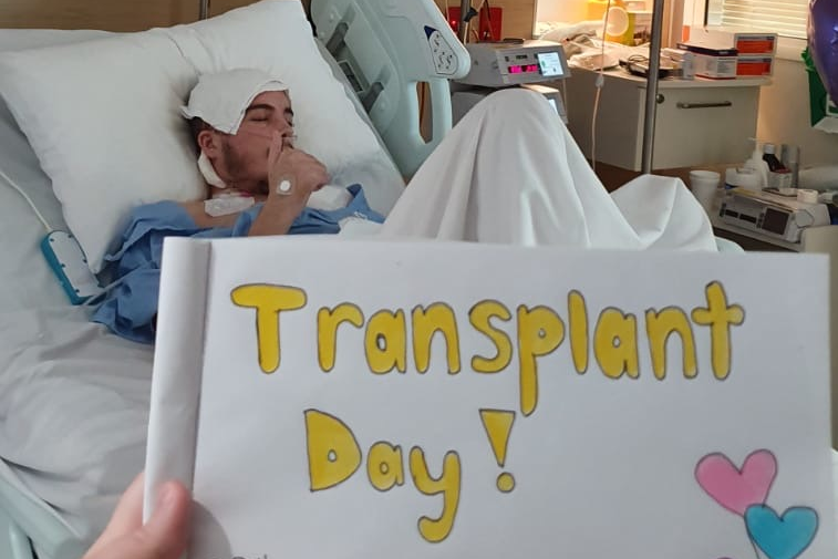Jack Mcilvar after his transplant