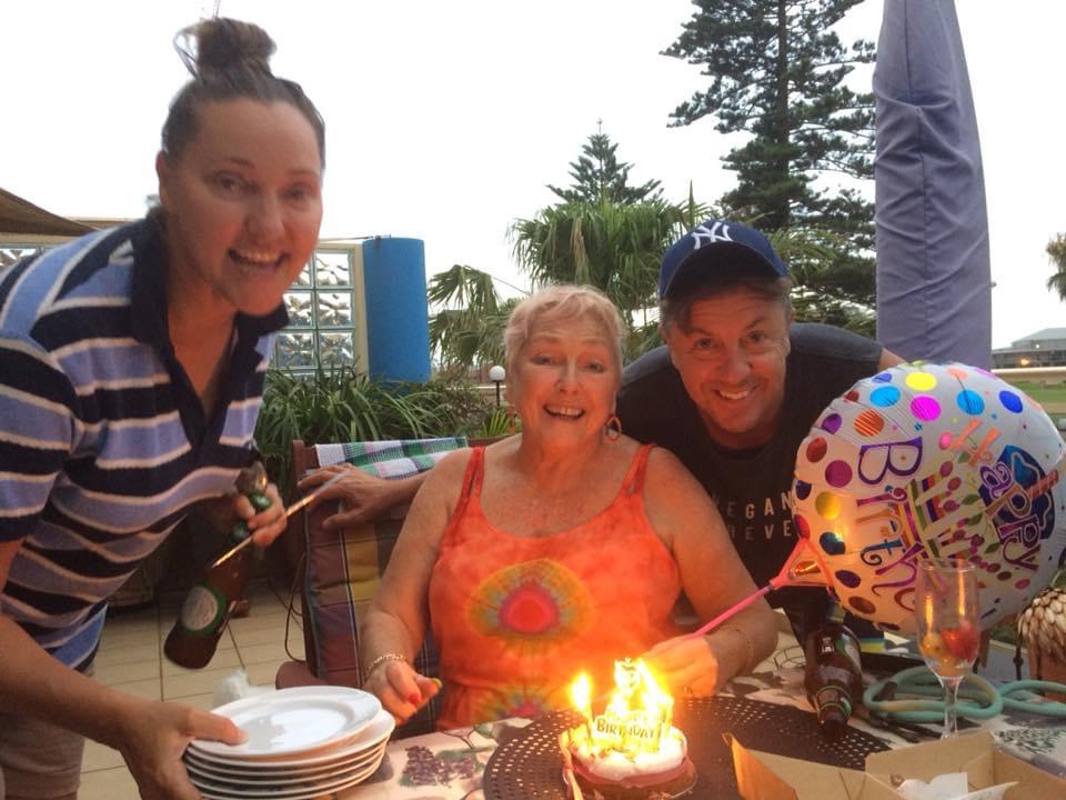 Rona’s birthday celebrations with Treena-Ann and Rob 
