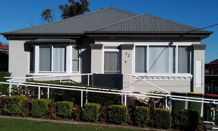 Exterior of the Jim Simpson accommodation centre