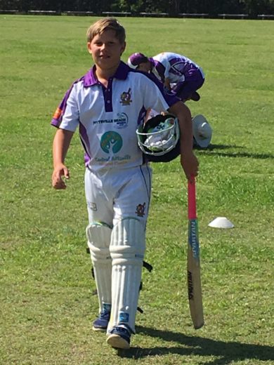 Oren on the cricket field, prior to his leukaemia diagnosis