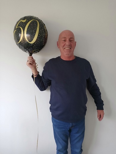 Danny Palmer on his 50th birthday