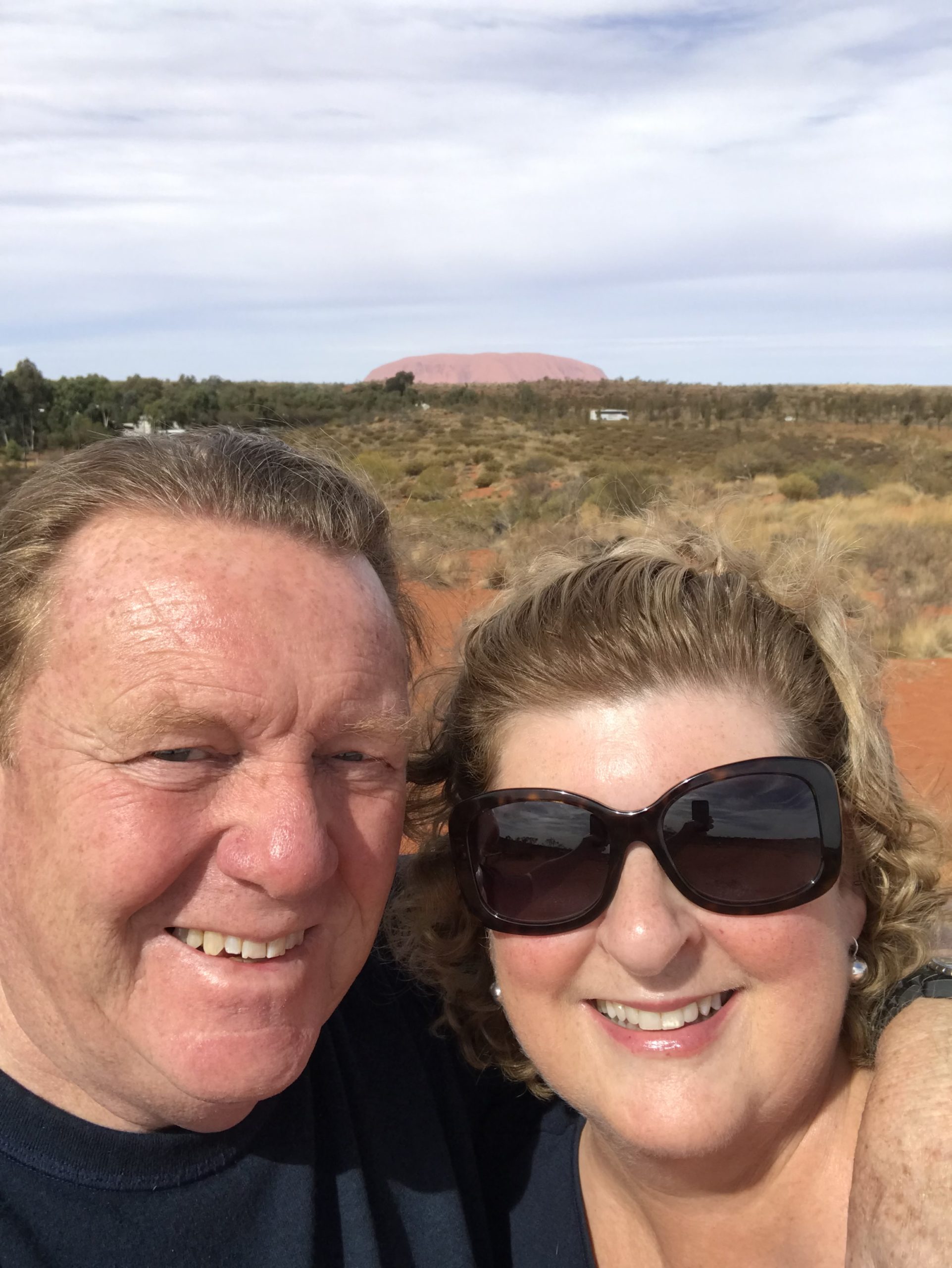 Jane and David at Uluru