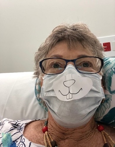 "The masks I wore were a talking point in the oncology rooms."