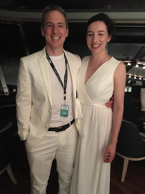 Nigel and Steph Eliot on a boat cruise in 2017