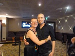 Edward with his sister, Fiona who did World's Greatest Shave for her birthday in March 2013.