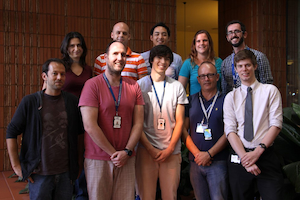 Andrew in 2015 with the Blood Cancer Genomics Group, Translational Research Group