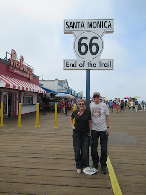 The McConagheys travelling on Route 66 