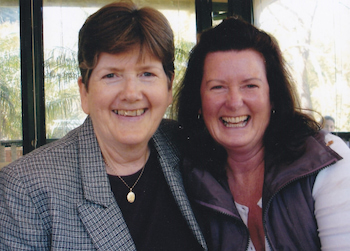 Ann Bruce with friend Kathryn O'Neill