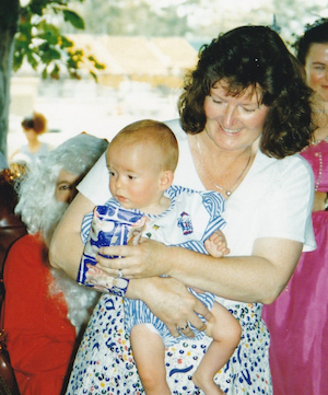 Ann Bruce with baby Byron