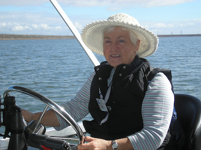 Jean Chitty on the Ross River Dam