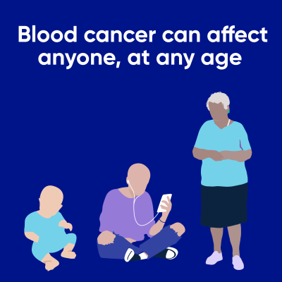 Blood cancer can affect anyone, at any age