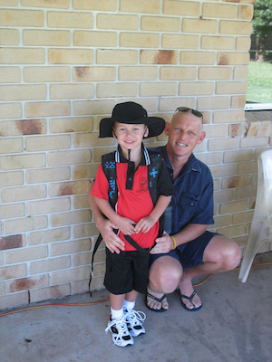 Dean’s first day of school in January 2011