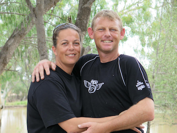 Graeme and Mandy Ardern camping