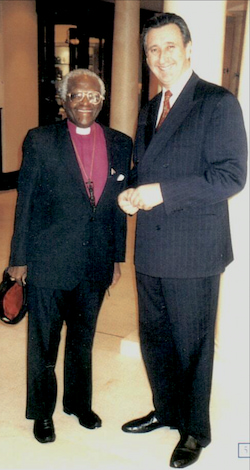 Patrick Griffin with Desmond Tutu