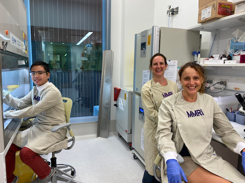 A/Professor Ingrid Winkler, right, with co-authors, Joshua Tay and Valerie Barbier