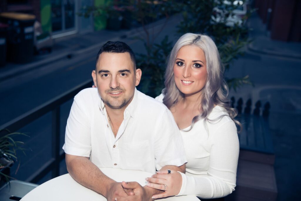 Before going to Melbourne for his stem cell transplant, Keith Moore proposed to Felicity.