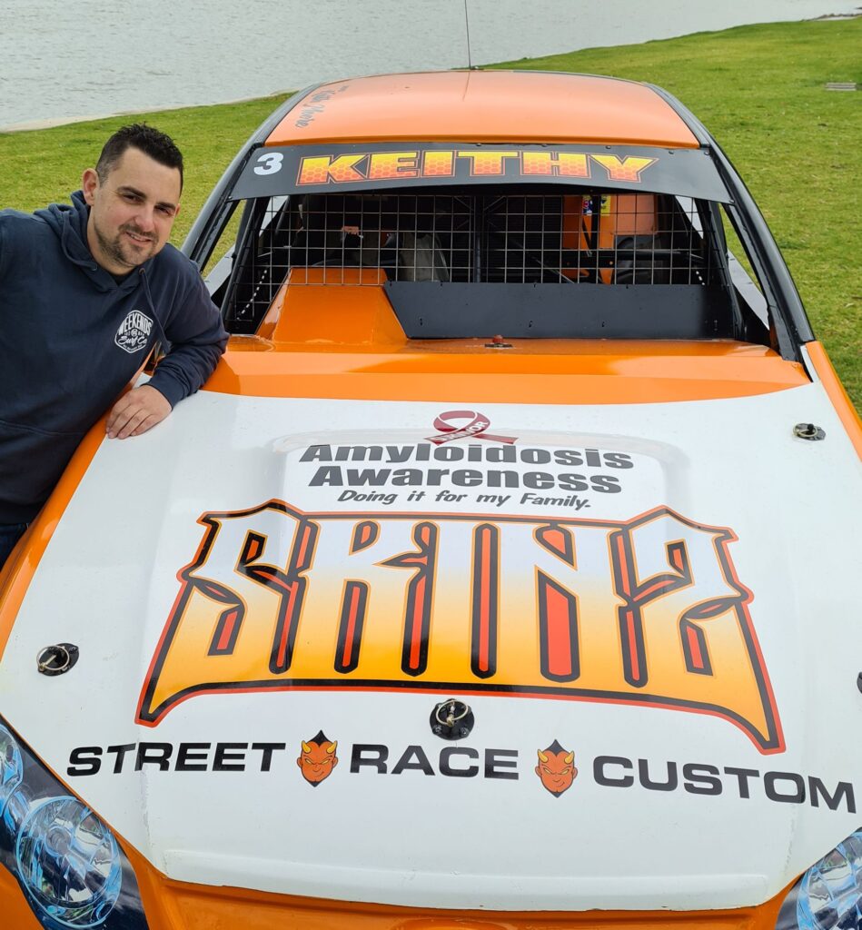 “I had a brand new car and I took it for its first race, and won!” said Keith, a professional speedway racing car driver.