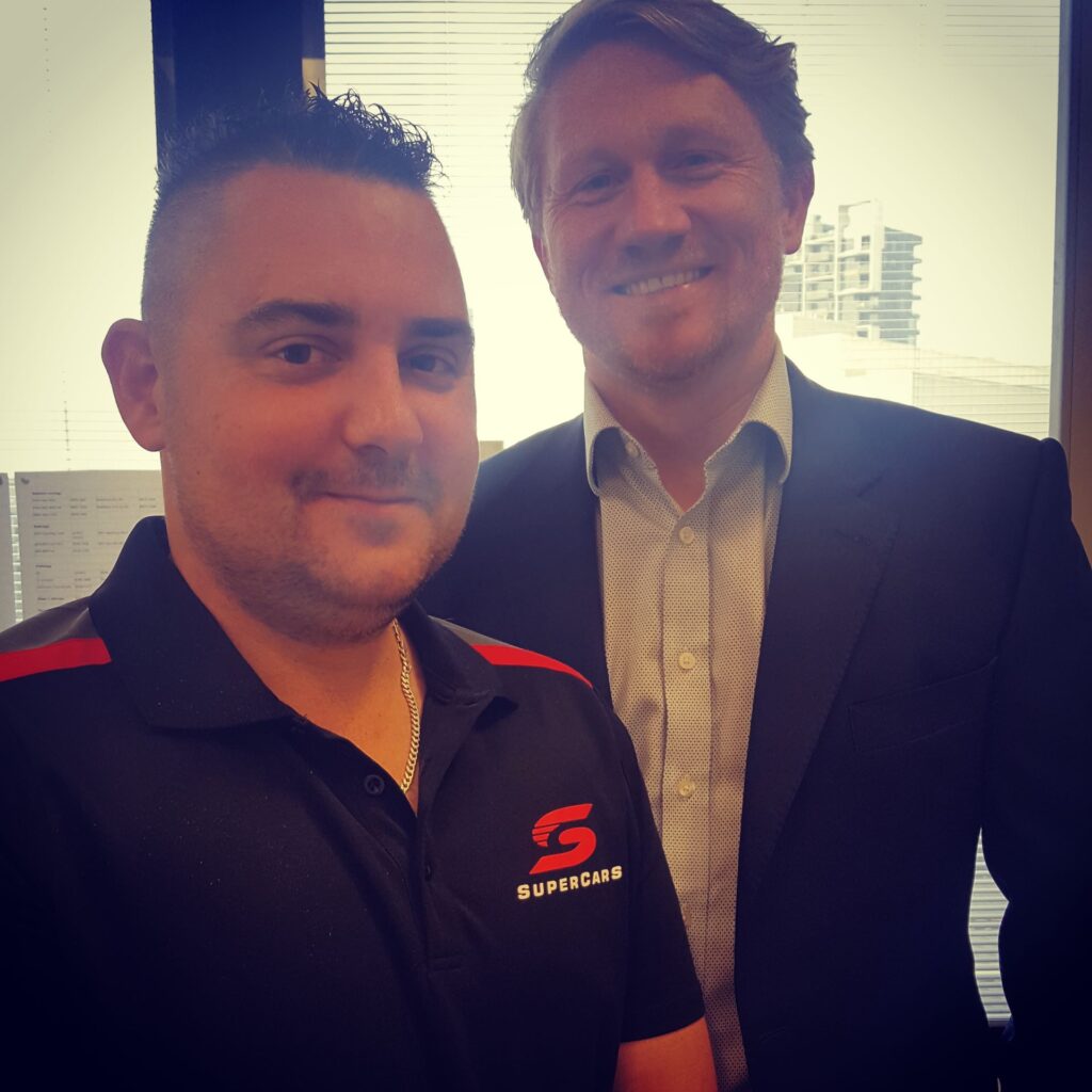 Keith Moore with Dr Simon Gibbs: “I was Simon’s youngest AL amyloidosis patient”