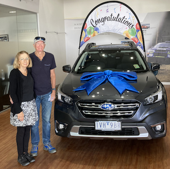 “Picking up our new car”
