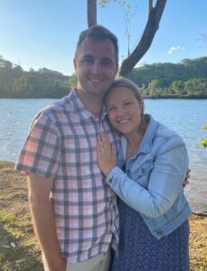 Meg with her husband, Jacob