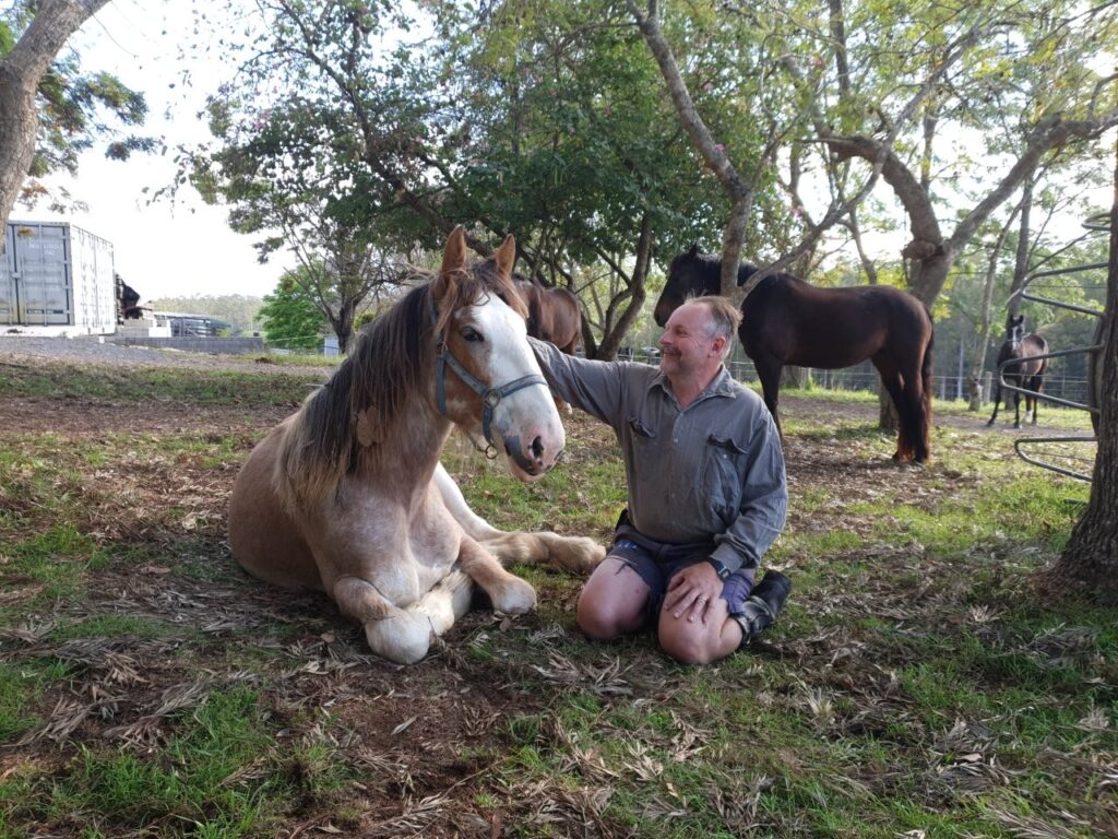 Steve now has less fatigue and enjoys spending time with his horse, Aeryn.