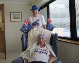Cheryl and Ian at the Wesley Hospital in 2014