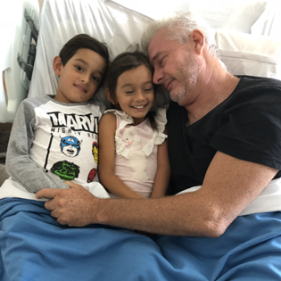 Barry treasures every moment with his twins Bennet and Areballa