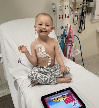 Cancer treatment may have taken away Bobby’s hair, but it wasn’t going to take away his positive spirit.