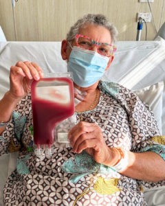 Jenny describes her second stem cell transplant as a “piece of cake” compared to her first